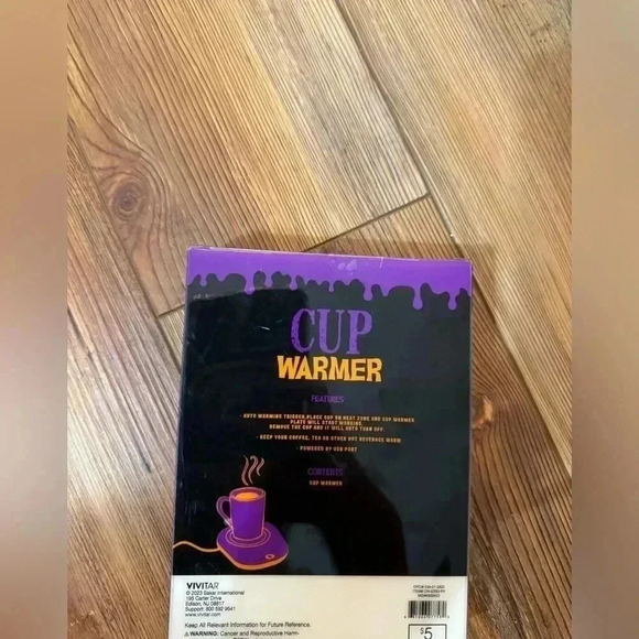 NWT 2023 Vivitar Pumpkin Halloween Cup Warmer USB - Picture 2 of 3